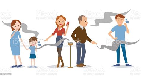 passive smoking concept stock illustration download image now istock