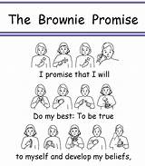 Promise Sign Language Brownie Girl Brownies Bsl Scout Scouts British Guides Activities Badge Daisy Guide Badges Learn Step Law Meeting sketch template