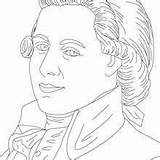 Mozart Coloring Pages Wolfgang Amadeus German Bach Composer Germany Famous Johann Sebastian Austrian Classical Music Martin Beethoven Composers Goethe Protestant sketch template
