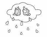 Crying Cloud Coloring Coloringcrew sketch template