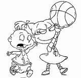 Coloring Pages Rugrats Nick Nickelodeon Jr Tommy Grown Hector Kid Basketball Getdrawings Pickles Quotes Heidi Montag Fashion sketch template