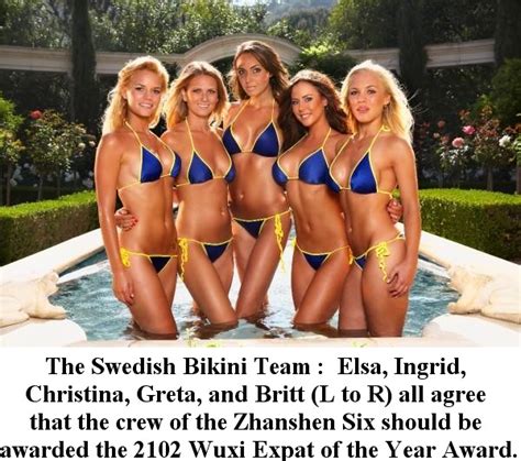 wuxi china expatdom the swedish bikini team says