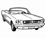 Coloring Mustang Azcoloring Americaines Carro Tatouage Silhouette Yellow sketch template