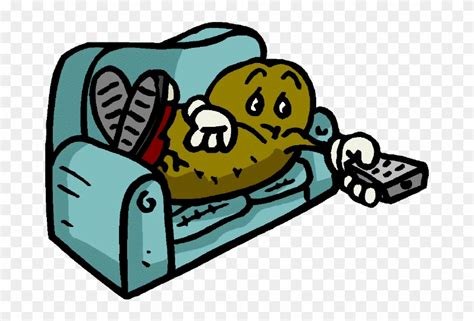 Illustration Animated Couch Potato Illustration Of Many