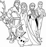 Frozen Coloring Pages Disney Print Elsa Kids Colouring Book Getcoloringpages Characters sketch template