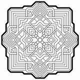 Mandala Adults Coloringhome Fractals Pngfind sketch template
