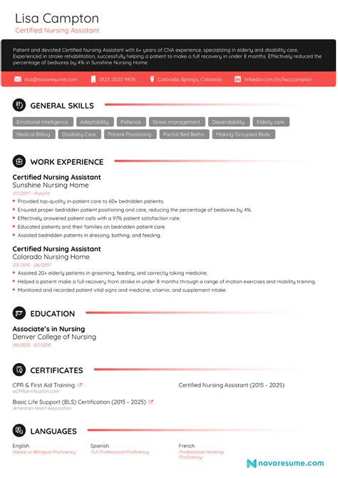 cna resume   full guide resume tips