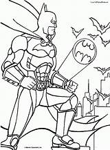 Coloring Batman Symbol Pages sketch template