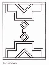 Navajo Aztec Carillons Southwestern Blanket sketch template