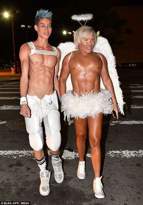 Human Ken Doll Shows His Abs In Halloween Costume Daily