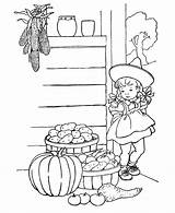 Coloring Pages Thanksgiving Harvest Scenes Sheets Kids Farm Printables Fall Holiday Farming Fun Plentiful Book Color Printable Kid Girl Children sketch template