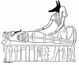 Mummy Anubis Coloring Pages Ancient Egypt Egyptian Oocities Color sketch template
