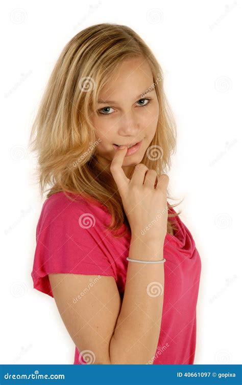 Girl Looks Innocent Stock Image Image Of Look Play 40661097