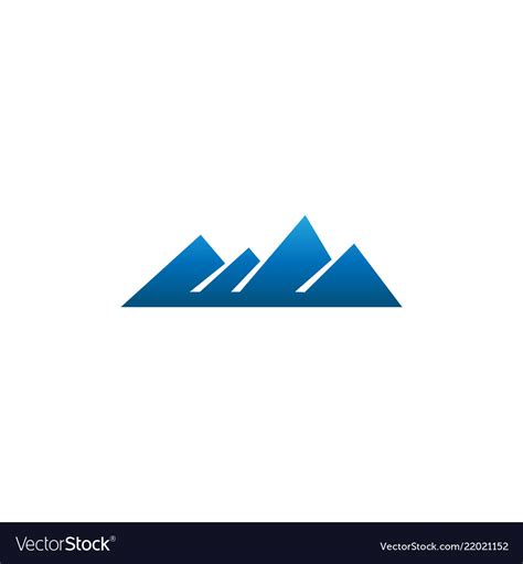 abstract mountain design royalty  vector image