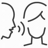 Gossip Icon Whisper Whispering Rumors Secret Icons Vector Transparent Open Confidential Svg Editor Pluspng sketch template