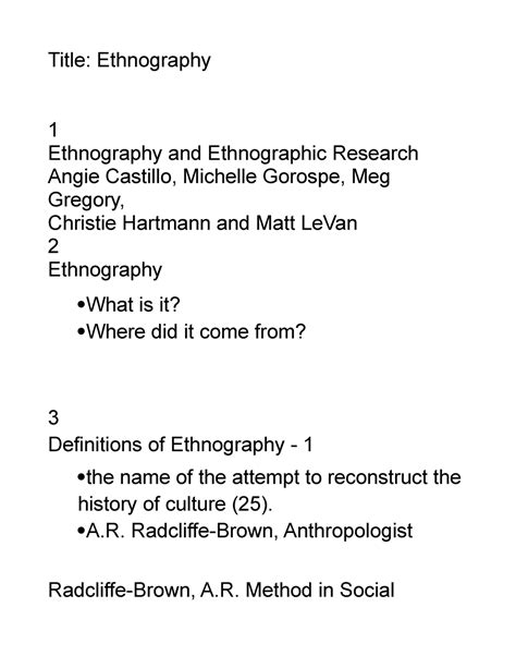 ethnography thesis examples ethnography methods types importance
