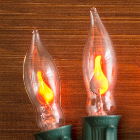 christmas lights replacement bulbs  flicker flame wv  pack pointed tip walmartcom