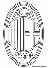 Logo Coloring Pages Soccer Milan Ac Football Club Logos Arsenal Escudo Fc Colouring Color Printable Google Maatjes Barcelona Book Para sketch template