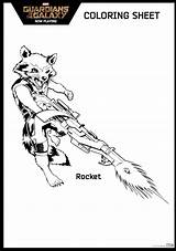 Guardians Galaxia Guardianes Sheet Colorear Groot Colorea Hispanaglobal Raccoon Colouring Designlooter Galxy sketch template