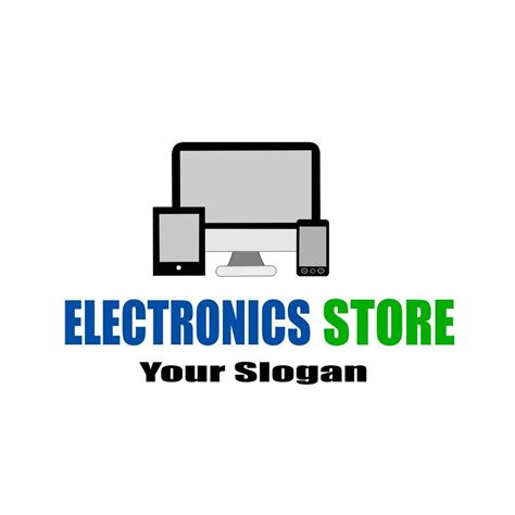 premade business electronics logo template design  shopping etsy electronics logo