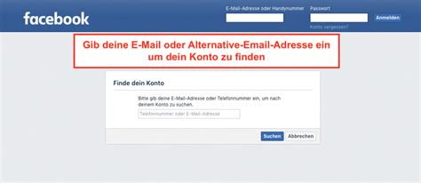 facebook login anmelden und loeschen deines accounts