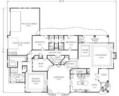 mexican houses  courtyards home plans house plan courtyard home pretty pinterest