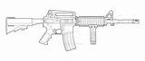 M4 Drawing Lineart Colt Line Drawings Deviantart Weapons Gun Rifle Carbine Assault Tattoo Military 2d Guns Hard Paintingvalley Tips Ak sketch template