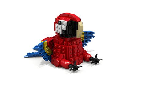 cutest lego parrot  brothers brick  brothers brick