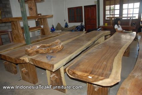 hardwood dining table furniture indonesia solid wood