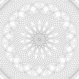 Mandala Mosaic Crop sketch template