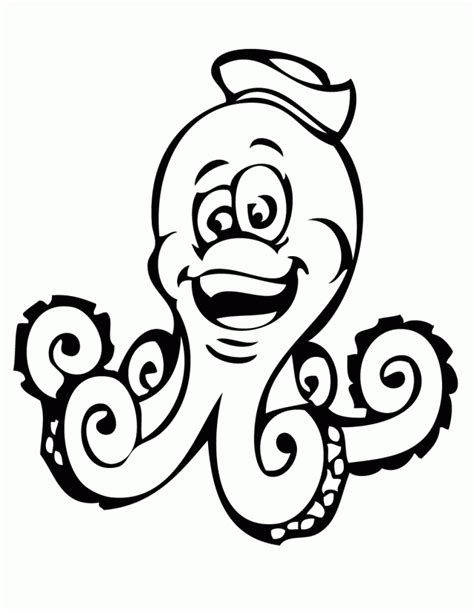 octopus coloring pages coloring kids