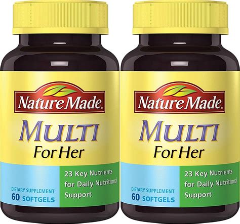 nature made multi for her dietary softgels original formula