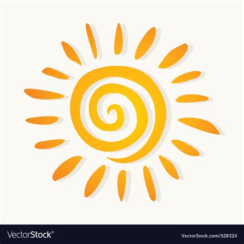 sun logo royalty  vector image vectorstock