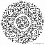 Coloring Pages Mandala Printable Book Meditate Health Adults sketch template