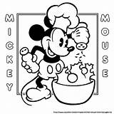 Mickey Coloring Pages Cooking Chef Mouse Kids Disney Printable Bake Books Lineart Ages Az Colors Popular Sheets Step Easy Print sketch template