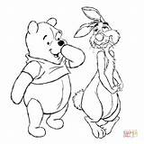 Pooh Coloring Pages Rabbit Winnie Beside Printable Kids Print Grumpy Dwarfs Seven sketch template