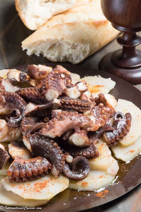 spanish octopus  potatoes international cuisine