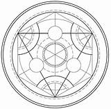 Alchemy Transmutation Alchemist Fullmetal Compass Spell Alchemic Occult sketch template
