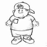 Fat Boy Coloring Pages Skecthing Color Kids Wall Netart Print Bossy sketch template