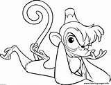 Coloring Disney Pages Grumpy Abu Princess Printable sketch template