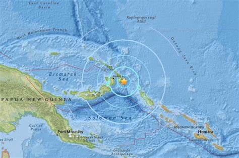 Papua New Guinea Earthquake 6 2 Magnitude Strikes In