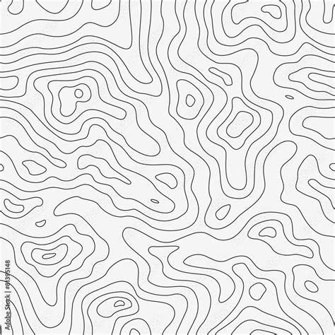 topographic map seamless pattern vector background stock vector