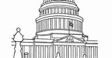 Washington Dc Coloring Pages Capitol Buildings Book Building Sheet Template sketch template