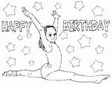 Coloring Gymnastics Pages Girls Gymnastic Printable Birthday Barbie Printables Gymnast Colouring Getcolorings Color Party sketch template