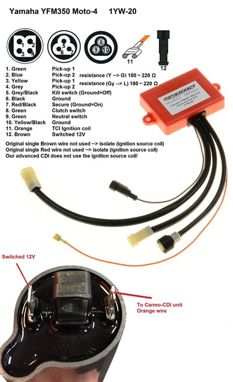 yamaha banshee wiring diagram yamaha banshee twin  ignition wiring wiring diagram