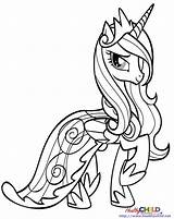 Pony Coloring Little Princess Cadence Pages Elsa Unicorn Drawing Queen Mlp Luna Color Castle Chrysalis Ponies Getcolorings Friendship Magic Printable sketch template