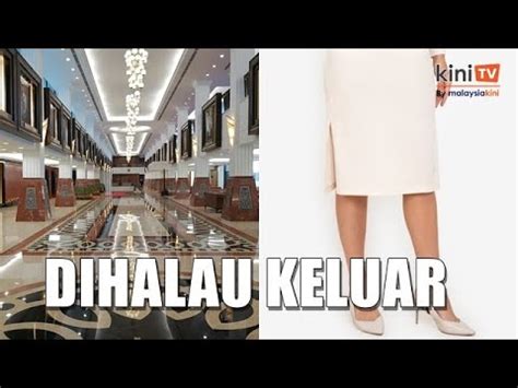 pakai skirt terbelah pelawat wanita dihalau  parlimen youtube
