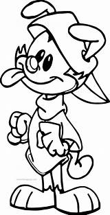 Animaniacs Wakko Tunes Looney Cool Name Colouring Wecoloringpage sketch template