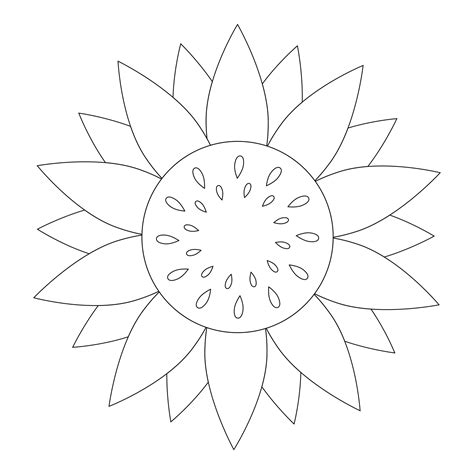 printable sunflower pattern
