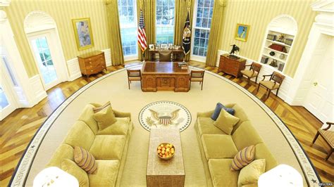 Bbc News In Pictures Oval Office Redecoration